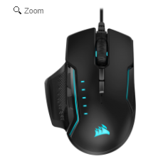 Corsair GLAIVE RGB PRO Gaming Mouse — Black/Aluminum (AP)