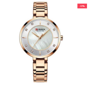 CURREN 9051 Quartz Bracelet Watch for Women - Rose Gold