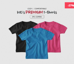 Fabrilife 3 Pieces Combo T-shirt for Kids - GKC02