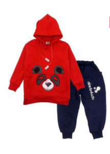 Panda Stylish Hoodie for Kids Dress Set - CLB 314