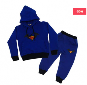 Superman Hoodie for Kids Dress Set – CLB 310