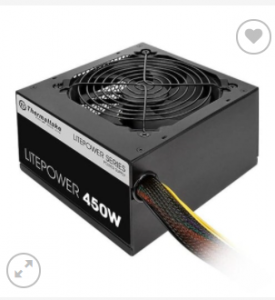 Thermaltake Litepower 450W Sleeve Cable Power Supply with 3 Years Warranty