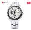 Curren 8083 Silver White Stainless Steel Watch for Men