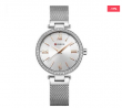 CURREN 9011 Mesh Stainless Steel Watch for Women - Silver