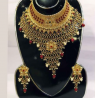 Gold Platted Jarwa Necklace – BK 43