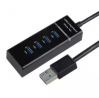 High Speed USB 3.1 4 Port USB 3.0 Hub for PC Laptop Tablet - Black