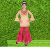 Indian Embroidered Garara for Girls – 2119