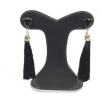 Long Black Color Tassel Earring for Women – HT0159