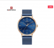 NAVIFORCE Stainless Steel Ladies Watch (Rose Gold-Blue) - NF3008