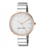 NINE WEST Silver-Tone Bracelet Watch for Women - NW/1987SVRT