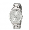 NINE WEST Silver-Tone Link Bracelet Watch for Women - NW/1663SVSB