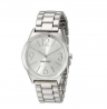 NINE WEST Silver-Tone Link Bracelet Watch for Women - NW/1663SVSB