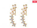 Pearl and Silver Stone Earring – E160