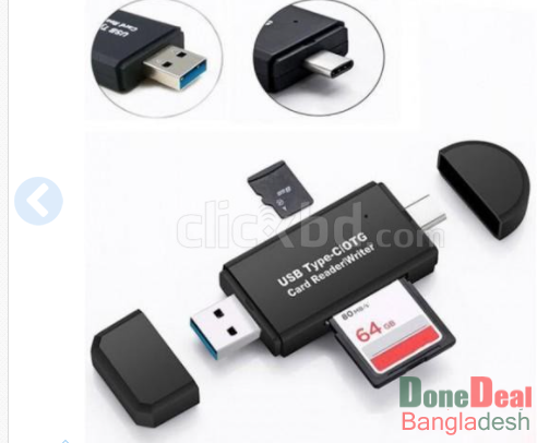 2 in 1 SD Card Reader USB 3.0 OTG Micro USB Type C Card Read Brand New