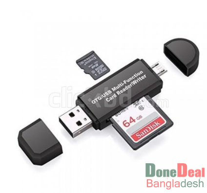2 in 1 SD Card Reader USB 3.0 OTG Micro USB Type C Card Read Brand New