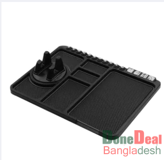 Anti-slip Multifunctional Car Dashboard Mat Keys Cell Phone Stand Holder Pad