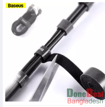 Baseus Cable Organizer Velcro Straps 3 meter (Black)