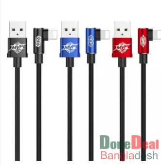 Baseus Upgrade MVP Gamming Lighiting or Iphone Cable - Black