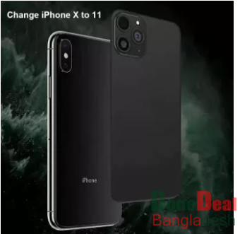 Convert iPhone XS Max To iPhone 11 Pro Max Back Film Cover Case Soft PVC Screen Protector Guard Case