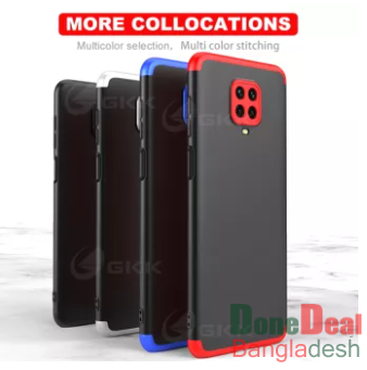 For Redmi Note 9 Pro / Note 9s Gkk Case 360 Degree Case Back Cover