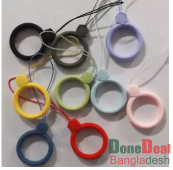 New Silicone Circle Finger Ring Buckle Lanyard Simple Short Case Mobile Phone mobile Siliconering