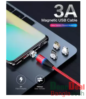 New Style Magnetic Cable 3A Fast Charging Micro USB Cable Type C Magnet Charger C