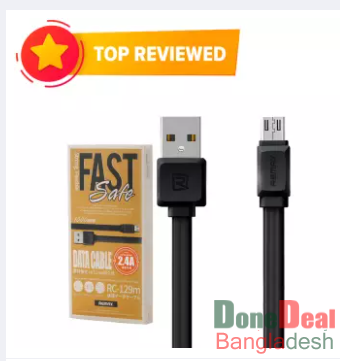 [ORG] Remax RC-129m Micro USB Fast Charging Cable (Type-B) Data Cable Android Quick Charge 1M 2.4A Remax RC-129 RC 129m