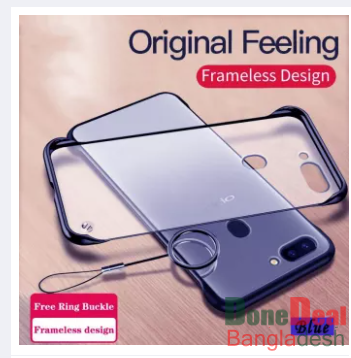 Ultra thin Framless Trendy Mobile Cover For Oppo A12 / A5s / A12s + Free Metal Ring