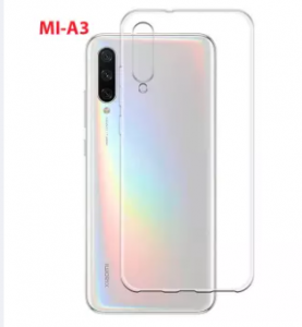 For Xiaomi Mi A3 Clear Soft TPU Ultra-Thin Transparent Flexible Protective Mobile Phone Back Cover -