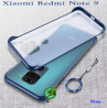 For Xiaomi Redmi Note 9 Case Cover Ultra-thin frameless Ring Design transparent matte Back Caseing -