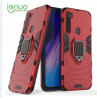 Lenuo Phone Case for Xiaomi Redmi Note 8 Silicone PC Metal Ring Holder Cover