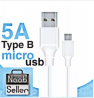 Micro Usb Type B 5A quick Data Cable