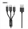 Remax Gition RC-131th 3 in 1 USB Cable Mobile Phone charging data cable