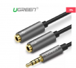 UGREEN 30619 3.5mm Male to Dual 3.5 mm Female Headphone Splitter Audio Cable