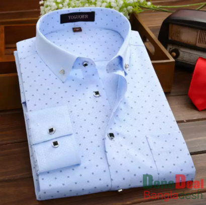 Best quality Men's full sleeve chak Cotton Formal Shirt