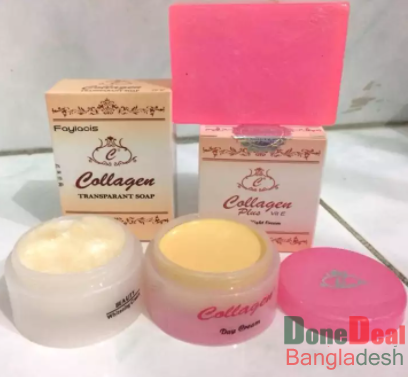 Collagen Plus Vit E Day Cream, Night Cream and Soap Full Set