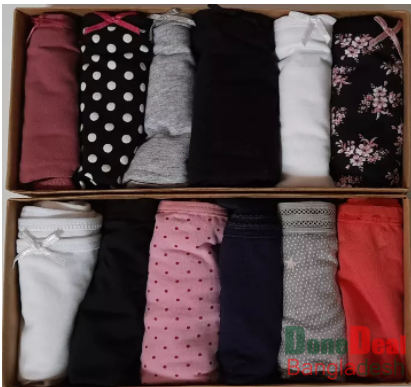 Exclusive Women's Secret Solid Bikini Underwear Panty, 6 pics Multicolour Panty