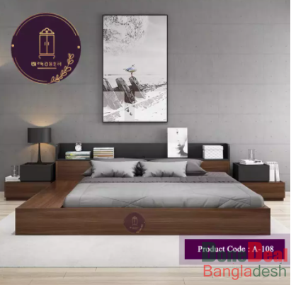 Malaysian Process Wood (MDF) stylish khat/bed double