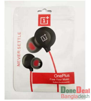 OnePlus Bullets V2 3.5mm Jack In-Ear Stereo Earphone With Mic Deep Bass for all Smartphone