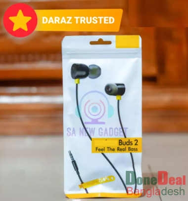 Realmee Buds 2 Magnet Wired Earphones With Mic | Realmee Buds 2 Magnet Subwoofer Stereo Wired Earphones | Earbuds 2 Bass | Realmee Phone Earphone