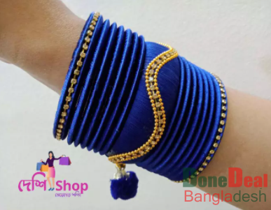 Silk thread reshmi bangle Churi bracelets for women and girls fashion