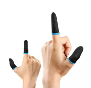 1 Pair(1packet) Breathable Mobile Finger Sleeves / Finger Sleeves / Press Trigger Game Controller Sw