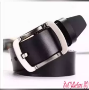 High Quality Men's Black Belt Leather Male Strap Pin Buckle Casual Clothes Gift Solid Adult