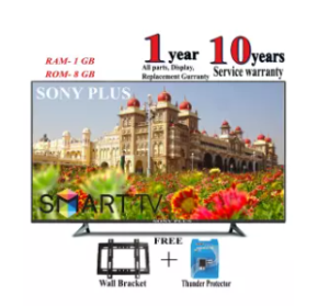 SONY PLUS 40 INC SMART WIFI ANDROID LED TV, 1 GB 8 GB , 4K SUPPORTED