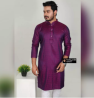 2020 Fashionable menz Purple Peyaj cotton Panjabi