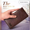 Jeep chocolate High quality Artificial Leather Long wallet for men