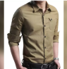 New Collection 2020/ Long Sleeve Casual Shirt for men/ Olive Casual Shirt
