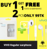 Vivo Basic Earphone with Mic - buy one get one Free-3.5mm jack with 1.2mm long length cable-Stereo s