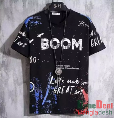 New Stylist Printed Cotton Half Sleeve T Shirt For Men