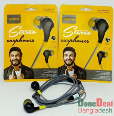 Realme buds 2 Wired Earbud In-ear mi Bass Subwoofer Stereo Earphones Hands-free 3.5mm rm101